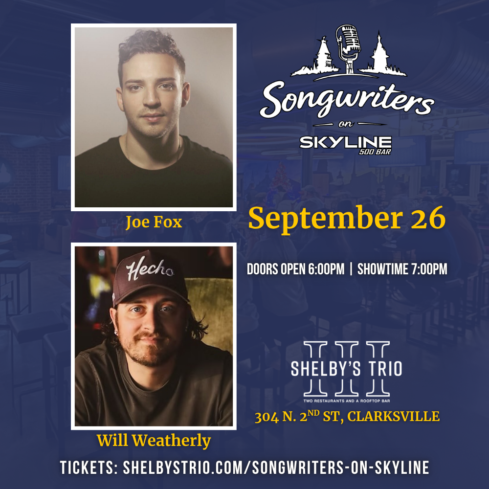 songwriters on skyline brings nashville hitmakers to downtown clarksville